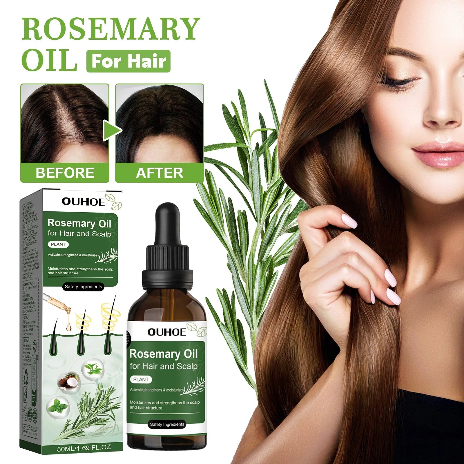 Hair Growth & Strengthening Rosemary Oil