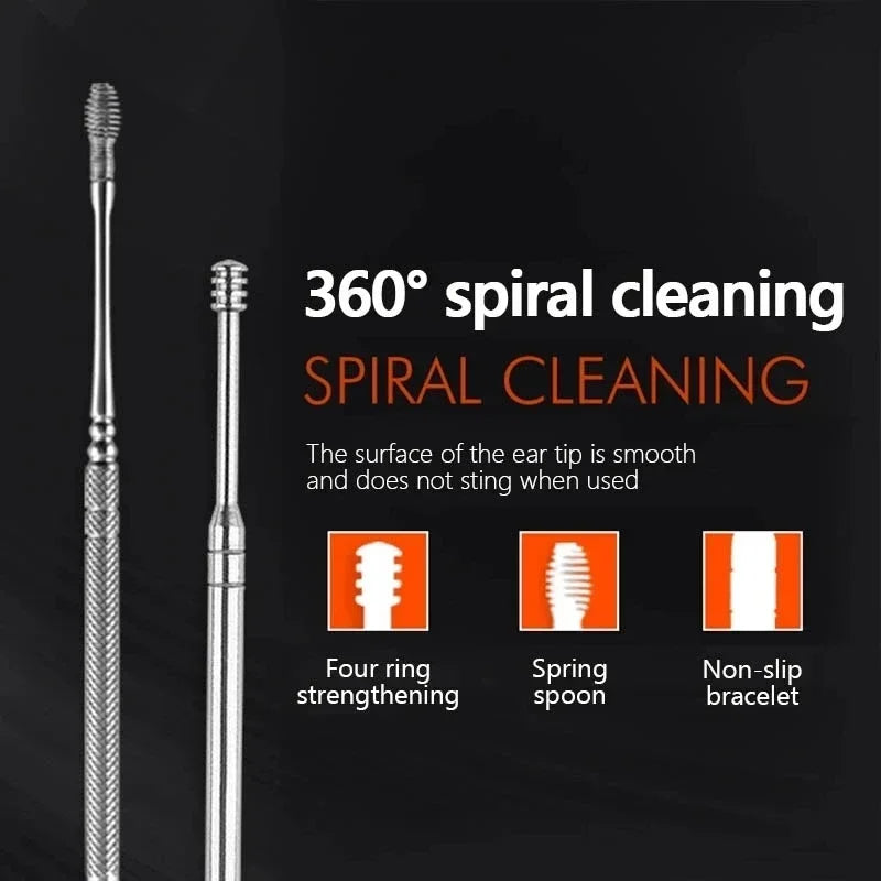 6PCS Spiral Ear Cleaning Tool Kit