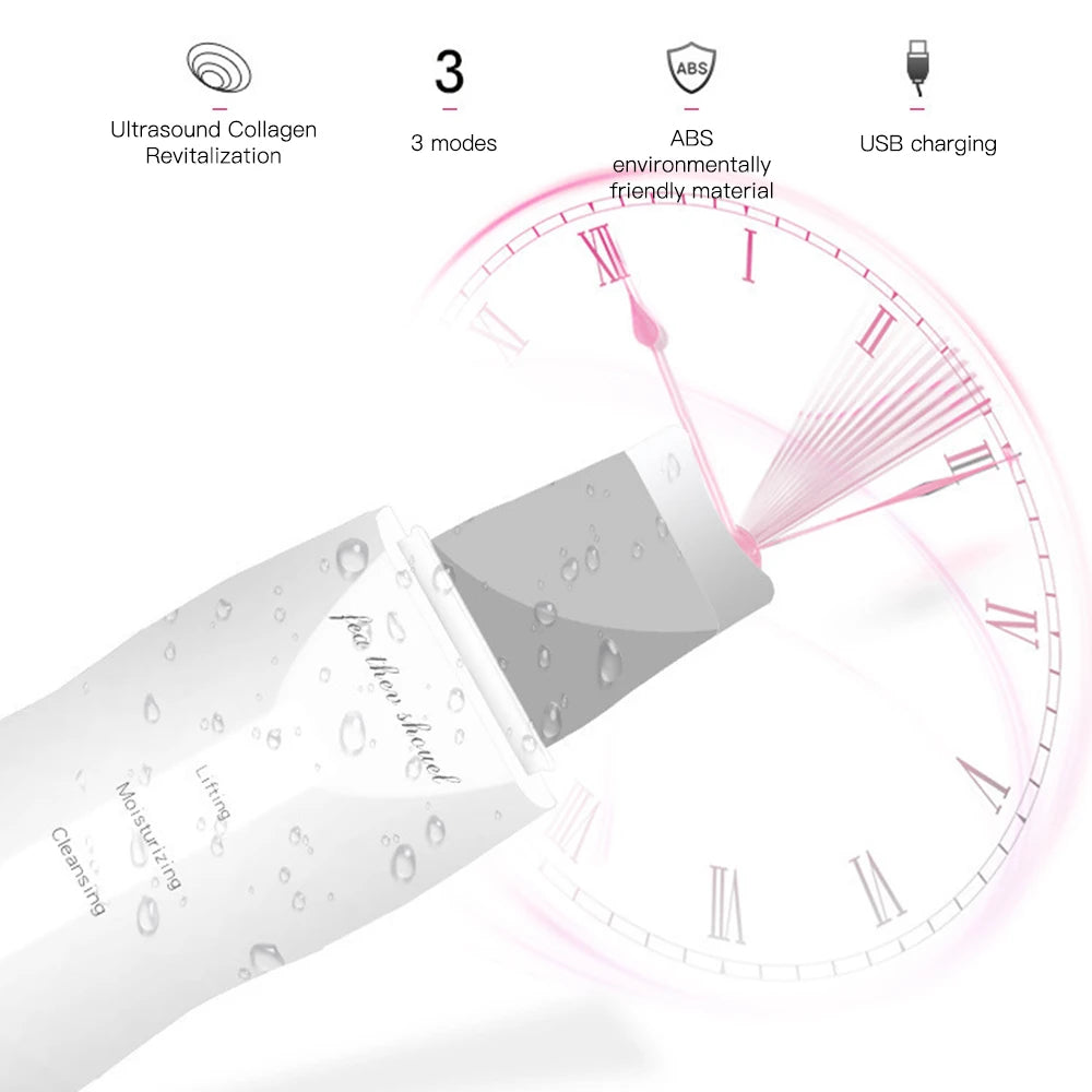 UltraGlow Skin Scrubber – Ultrasonic Deep Cleansing & Facial Care Device