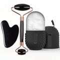 Ice Face Roller & Gua Sha Set – Cooling Facial Massage & Contouring Tool
