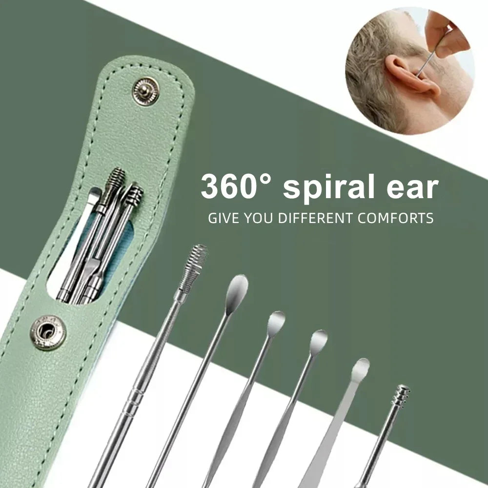 6PCS Spiral Ear Cleaning Tool Kit