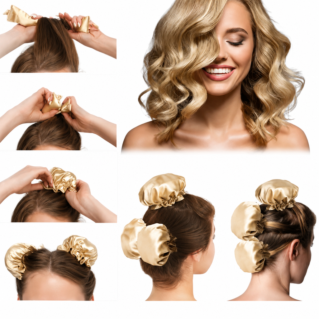 SilkWave Heatless Curler – Overnight No-Heat Curling Headband Set