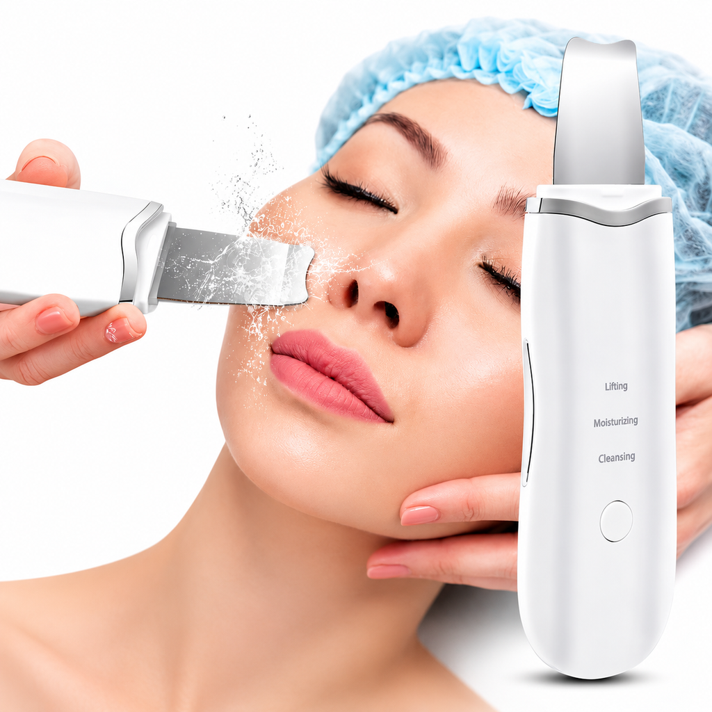 UltraGlow Skin Scrubber – Ultrasonic Deep Cleansing & Facial Care Device