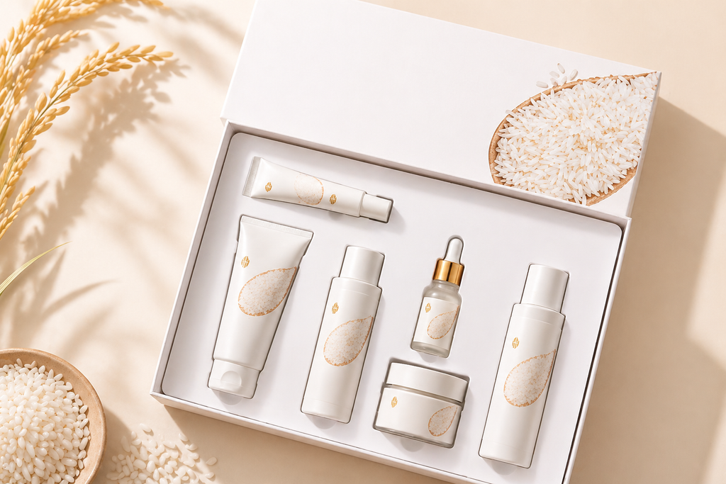 Rice Skincare Set – Hydrating & Firming Routine (6-Piece Set)